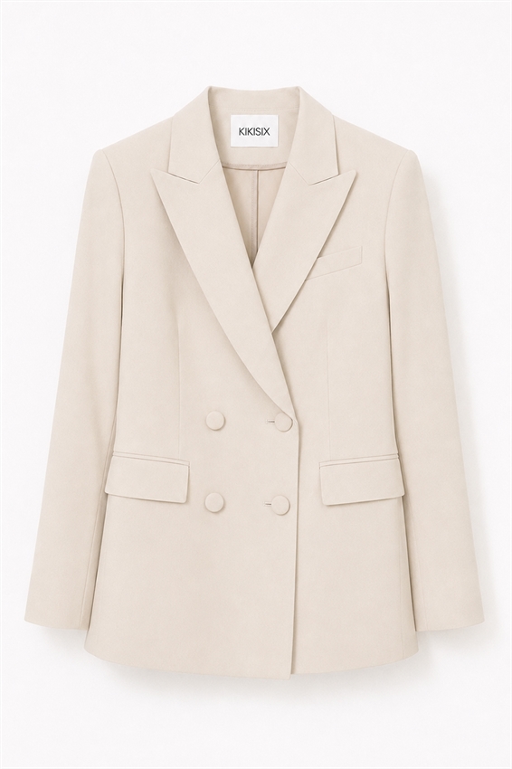 BLAZER DOPPIOPETTO CON REVERS LARGHI E 4 BOTTONI