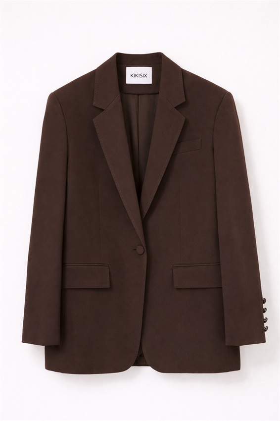 BLAZER MONOPETTO 1 BOTTONE E TASCHE A FILETTO
