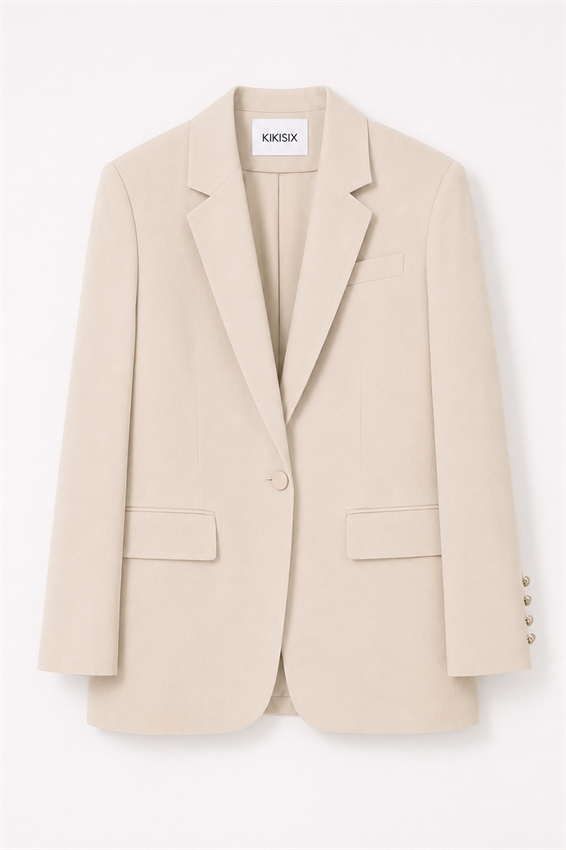 BLAZER MONOPETTO 1 BOTTONE E TASCHE A FILETTO