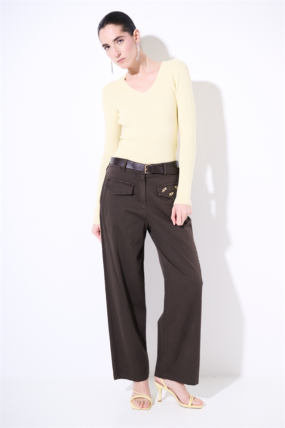 PANTA PATTINE DAVANTI CON TERMO AD. E CINTURA FORMICA