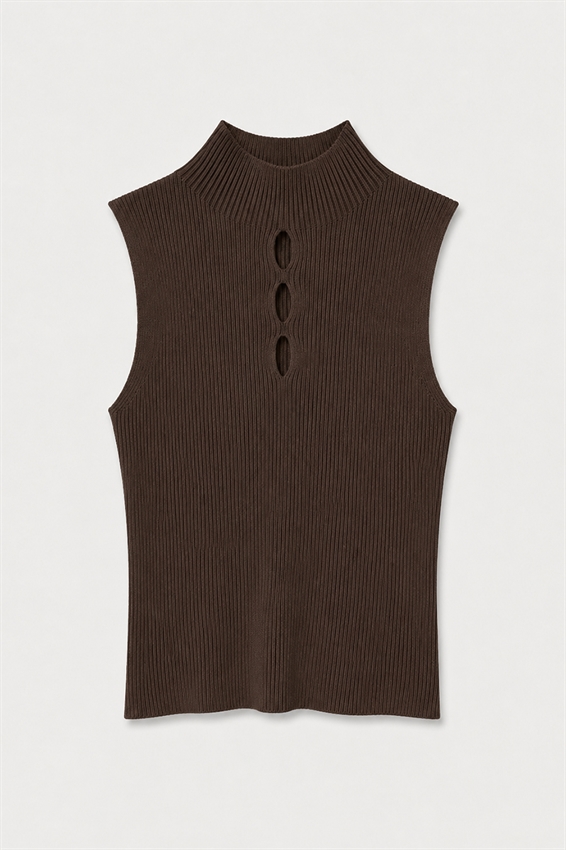 GILET A COSTINE CON APERTURE