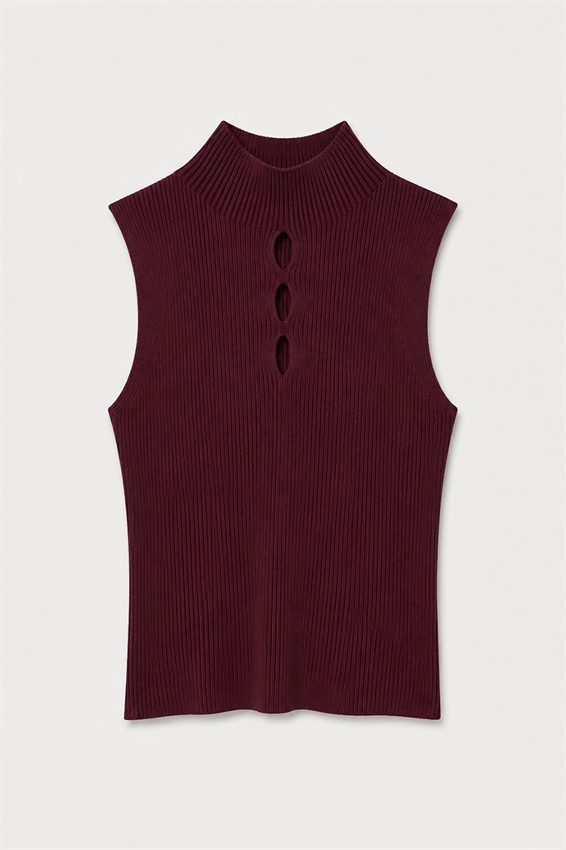 GILET A COSTINE CON APERTURE