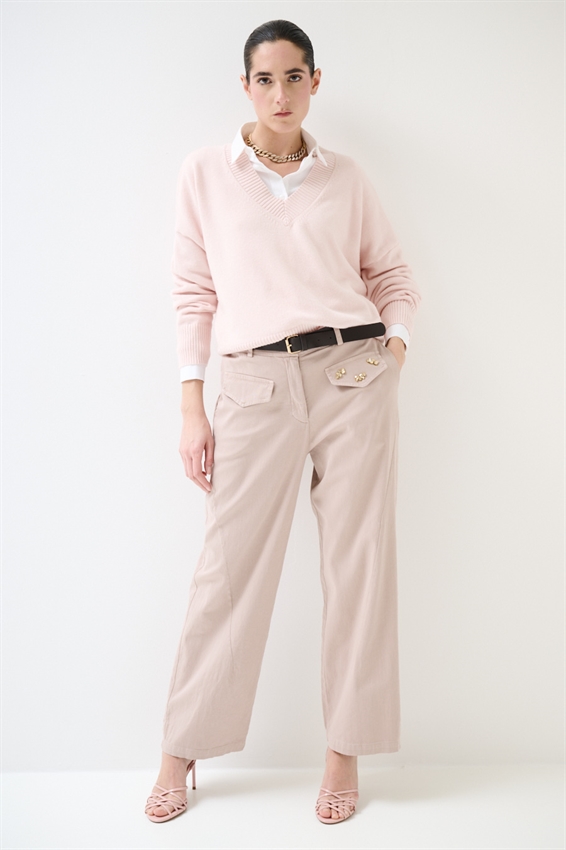 PANTA PATTINE DAVANTI CON TERMO AD. E CINTURA QUARZO