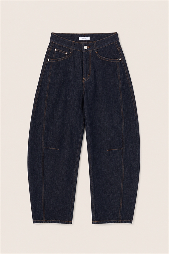 JEANS BALLOON CON CUCITURA DAVANTI