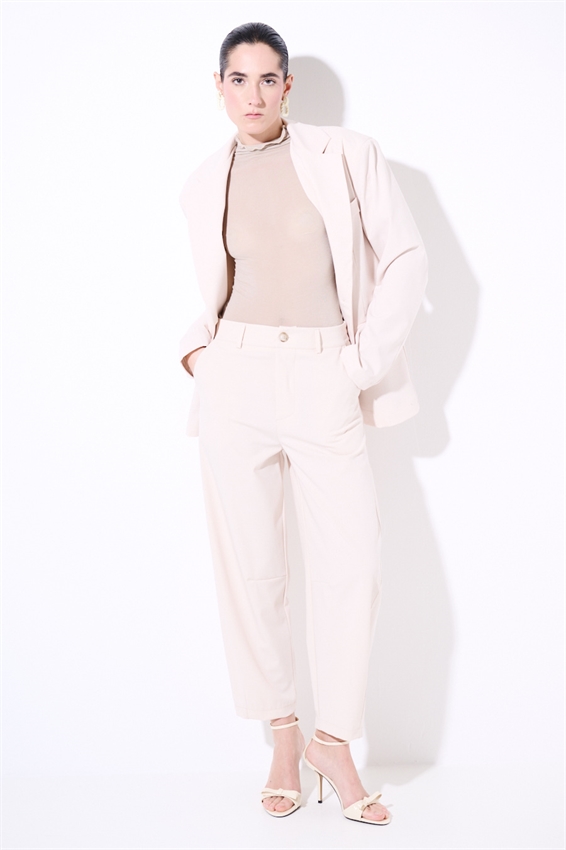 PANTALONE OVETTO CON ELASTICO RETRO BURRO