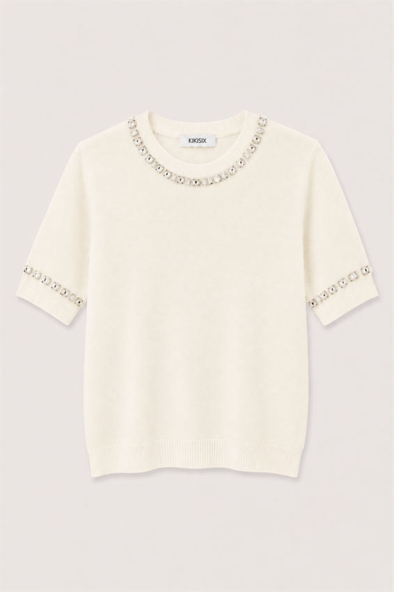 MAGLIA MEZZA MANICA CASTONI