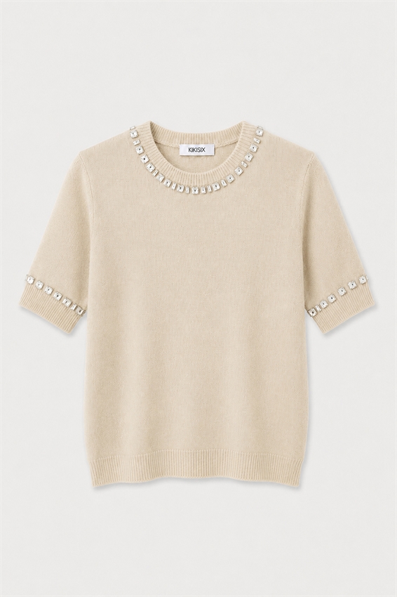 MAGLIA MEZZA MANICA CASTONI
