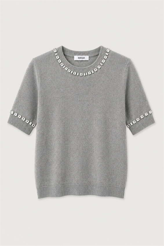 MAGLIA MEZZA MANICA CASTONI