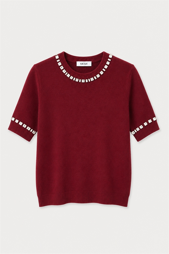 MAGLIA MEZZA MANICA CASTONI