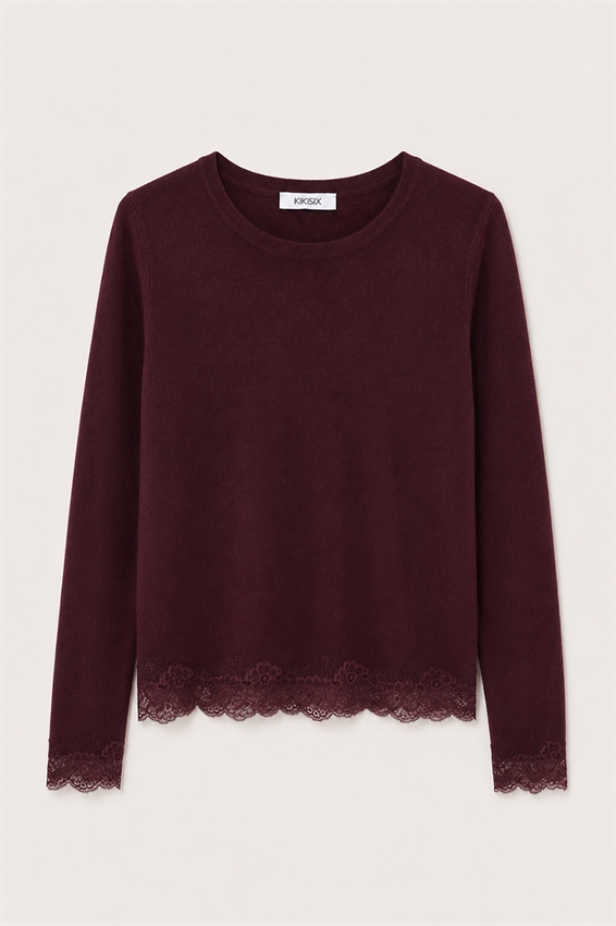 MAGLIA PARICOLLO CON PIZZO