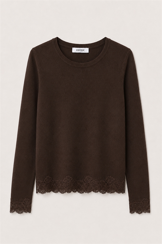 MAGLIA PARICOLLO CON PIZZO