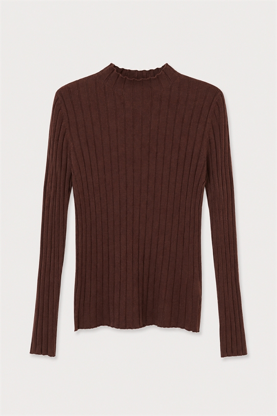 MAGLIA MEZZO COLLO A COSTA