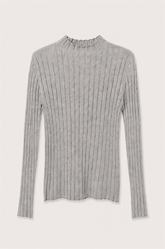 MAGLIA MEZZO COLLO A COSTA