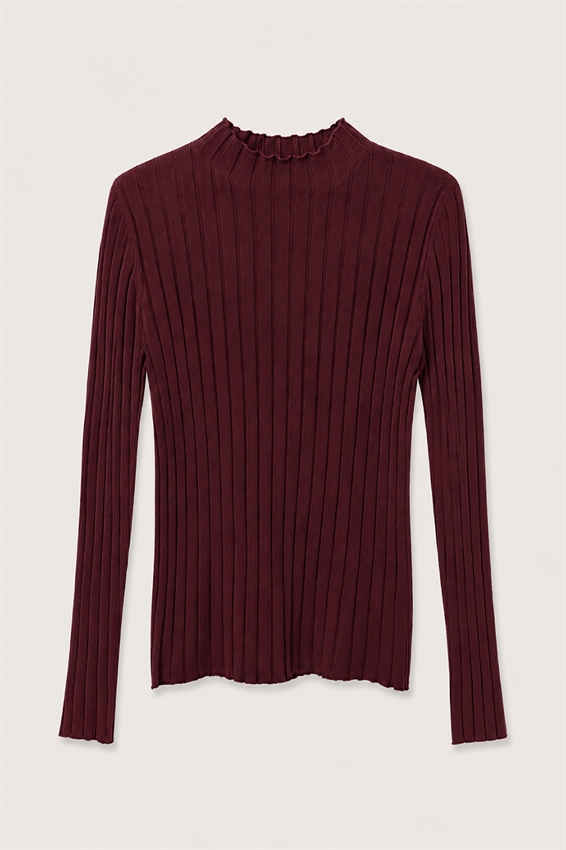 MAGLIA MEZZO COLLO A COSTA