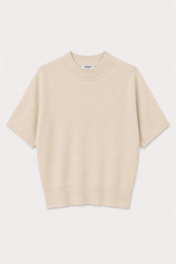 MAGLIA MEZZO COLLO MANICA CORTA
