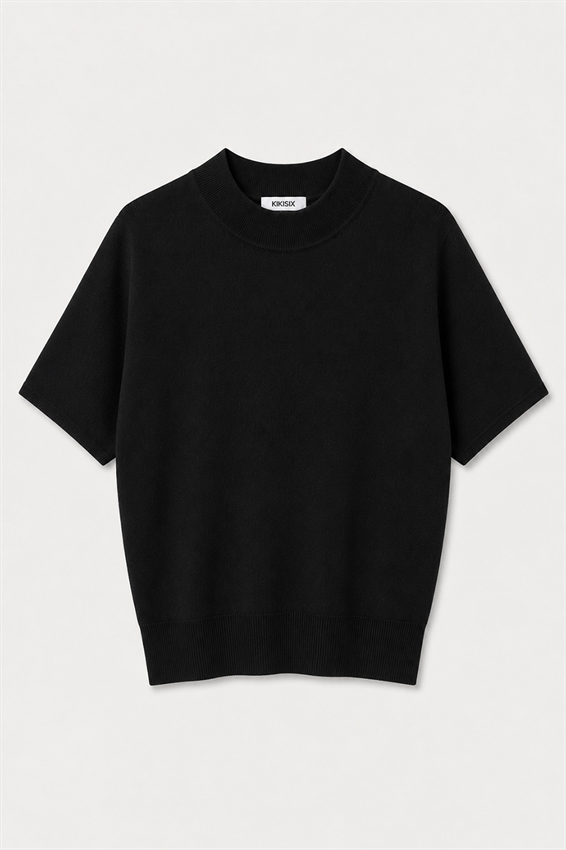 MAGLIA MEZZO COLLO MANICA CORTA