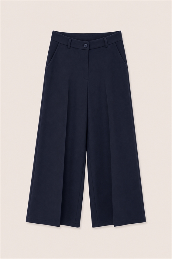 PANTA PALAZZO CON ELASTICO DIETRO E CINTURA