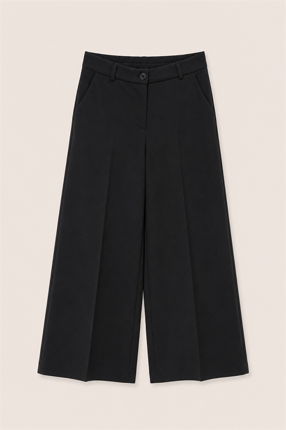PANTA PALAZZO CON ELASTICO DIETRO E CINTURA