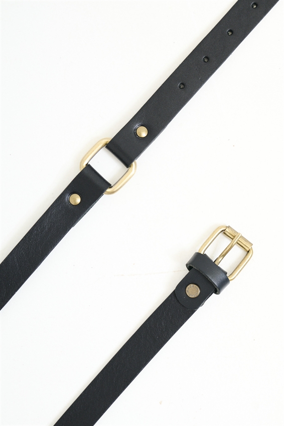 CINTURA DOUBLE FIBBIA ORO