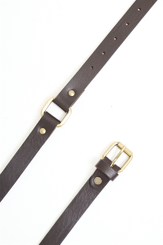CINTURA DOUBLE FIBBIA ORO
