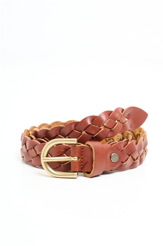 CINTURA IN PELLE INTRECCIATA