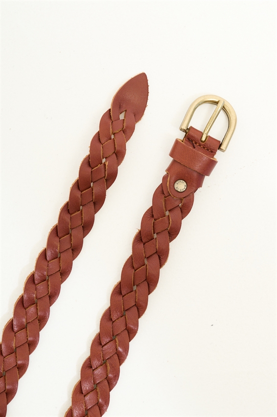 CINTURA IN PELLE INTRECCIATA