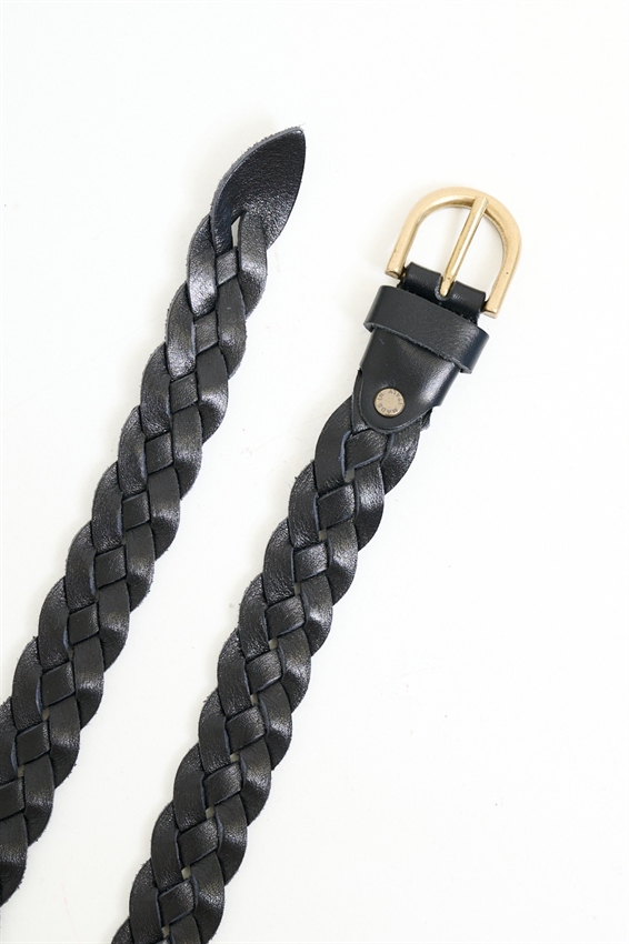 CINTURA IN PELLE INTRECCIATA