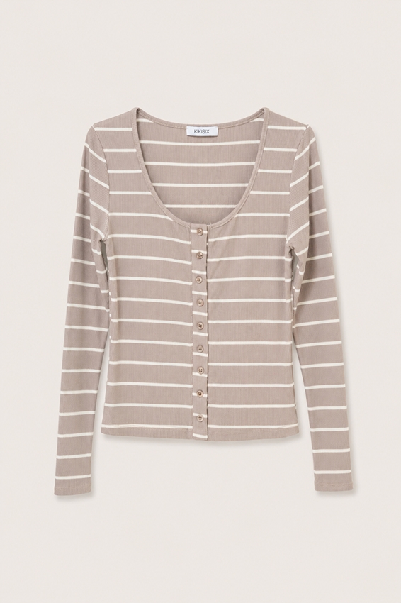 CARDIGAN RIGATO A COSTE