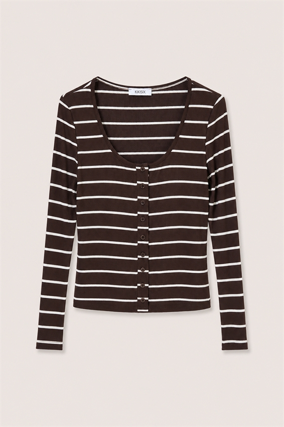 CARDIGAN RIGATO A COSTE