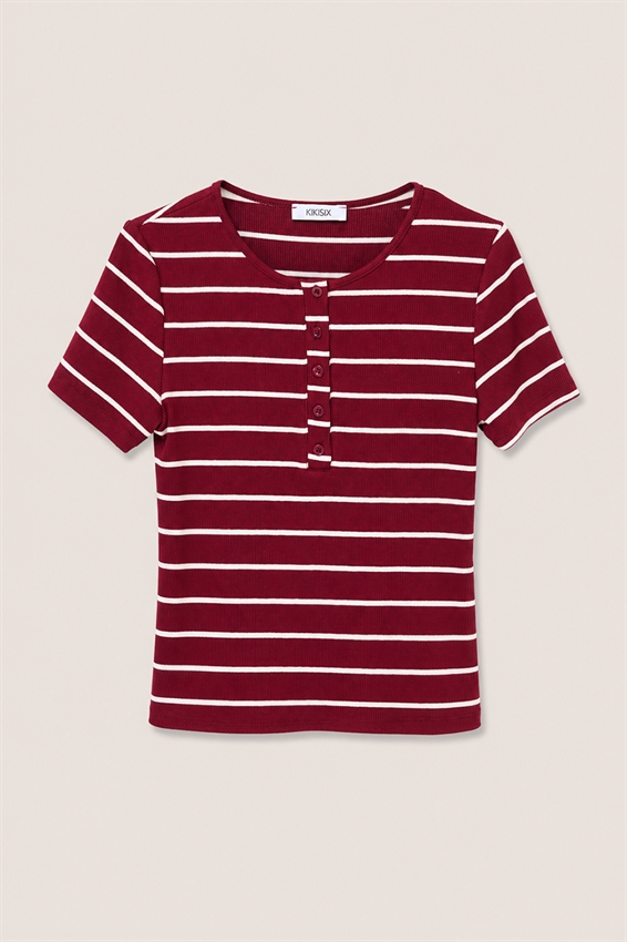 MAGLIA MEZZA MANICA SERAFINO RIGATA