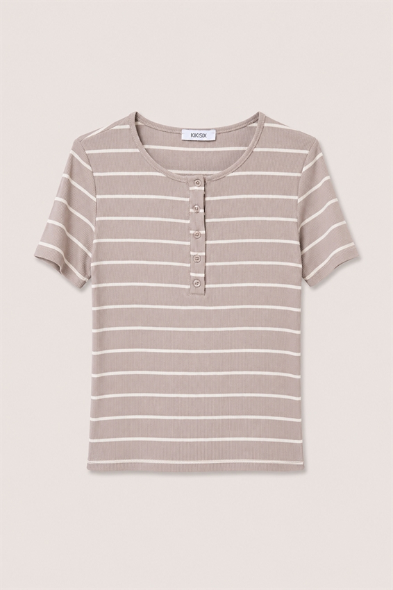 MAGLIA MEZZA MANICA SERAFINO RIGATA