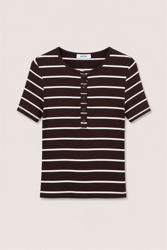 MAGLIA MEZZA MANICA SERAFINO RIGATA