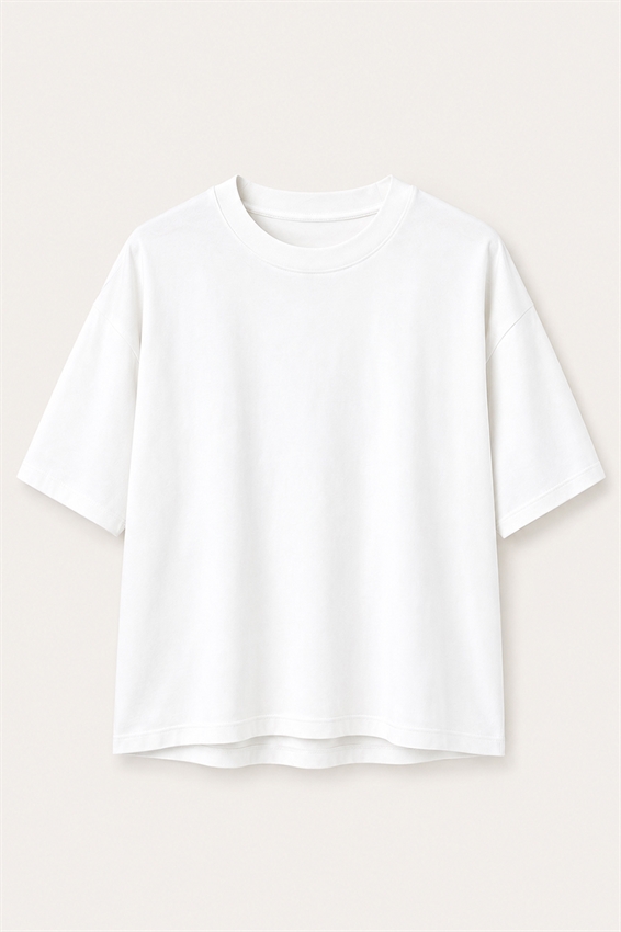T-SHIRT OVER CON SPALLA SCESA