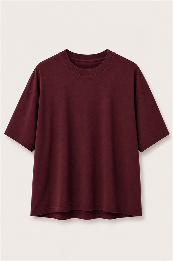 T-SHIRT OVER CON SPALLA SCESA