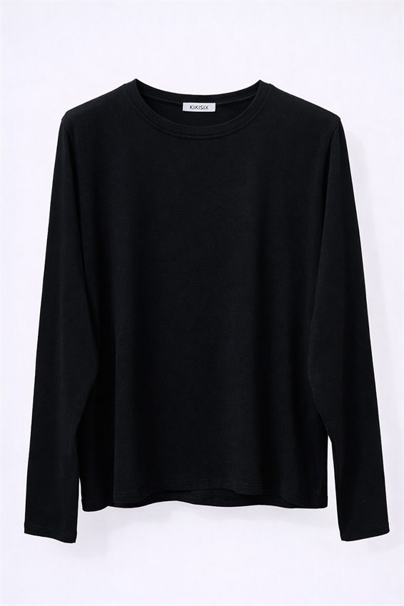 T-SHIRT COTONE REGULAR FIT NERO