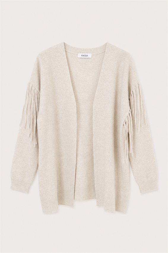 CARDIGAN APERTO CON FRANGE
