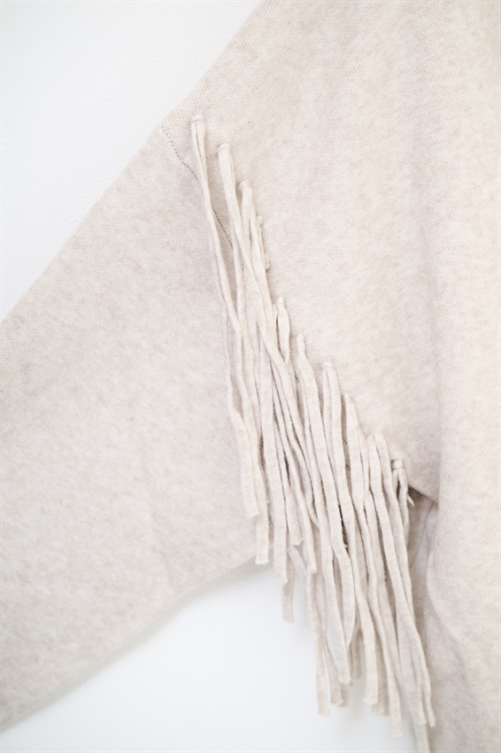 CARDIGAN APERTO CON FRANGE