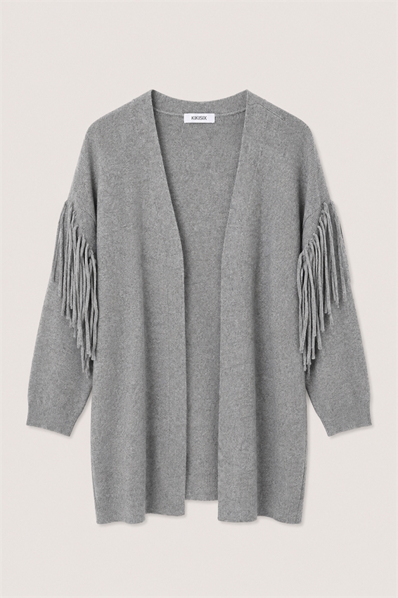 CARDIGAN APERTO CON FRANGE