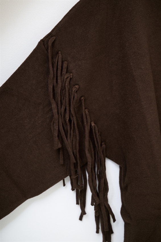CARDIGAN APERTO CON FRANGE