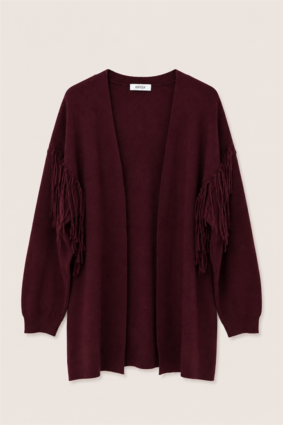 CARDIGAN APERTO CON FRANGE