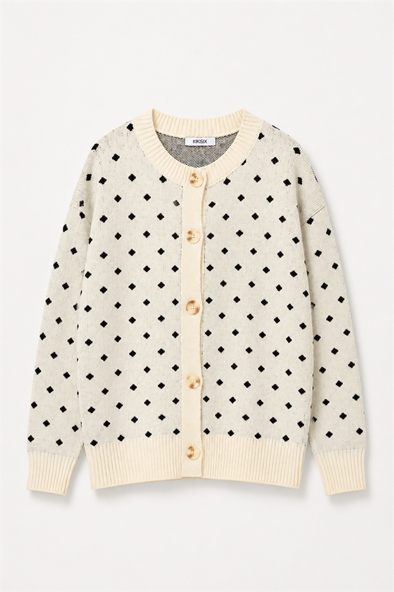 CARDIGAN CON POIS PICCOLI