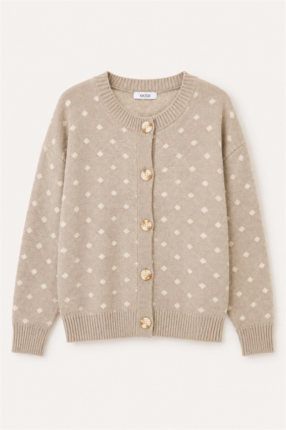 CARDIGAN CON POIS PICCOLI