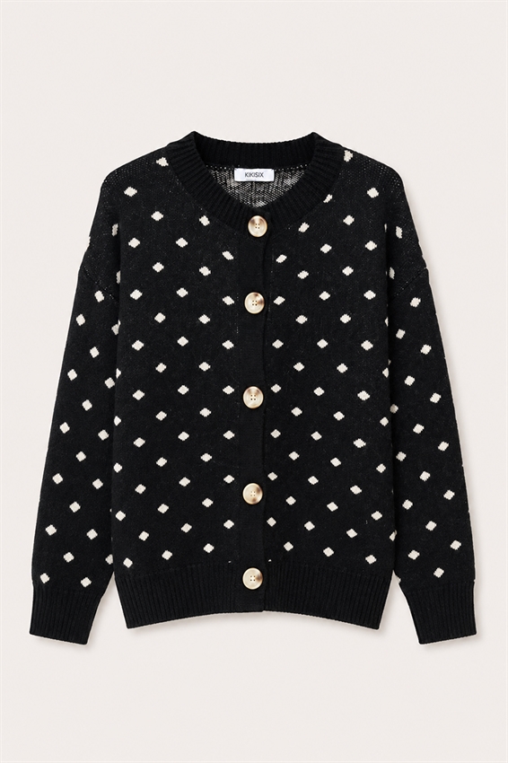CARDIGAN CON POIS PICCOLI