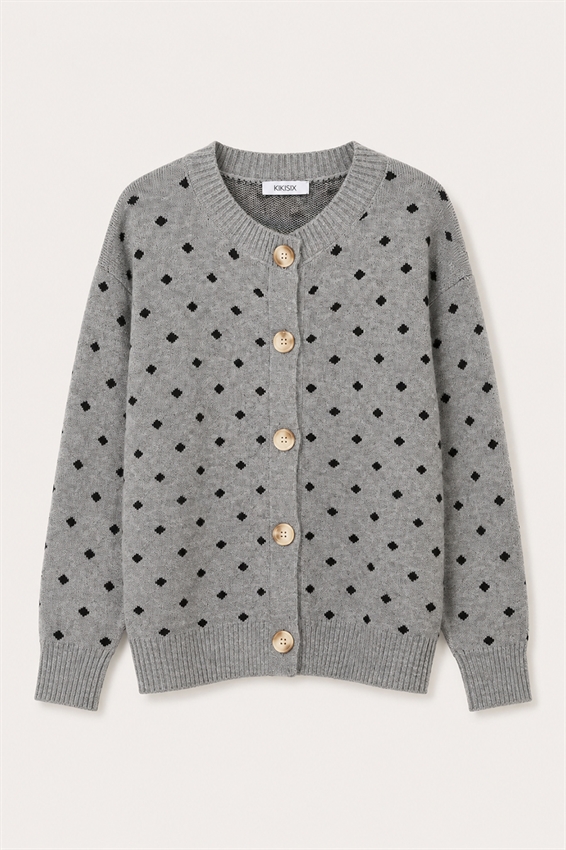 CARDIGAN CON POIS PICCOLI