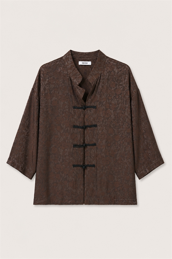 CAMICIA KIMONO CON ALAMARI