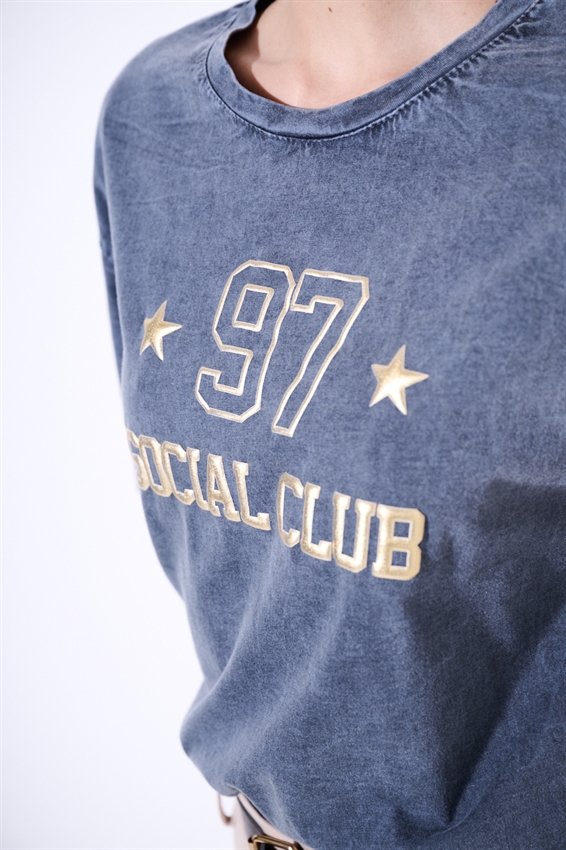 T-SHIRT STAMPA 97 SOCIAL CLUB GRIGIO