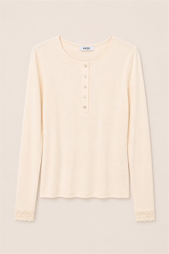 MAGLIA SERAFINO A COSTE CON PIZZO