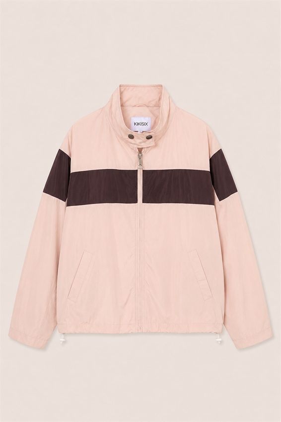 GIUBBOTTO CON ZIP E COULISSE BICOLOR