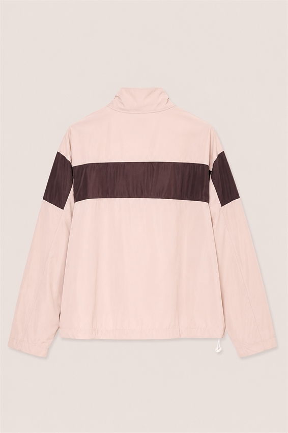 GIUBBOTTO CON ZIP E COULISSE BICOLOR