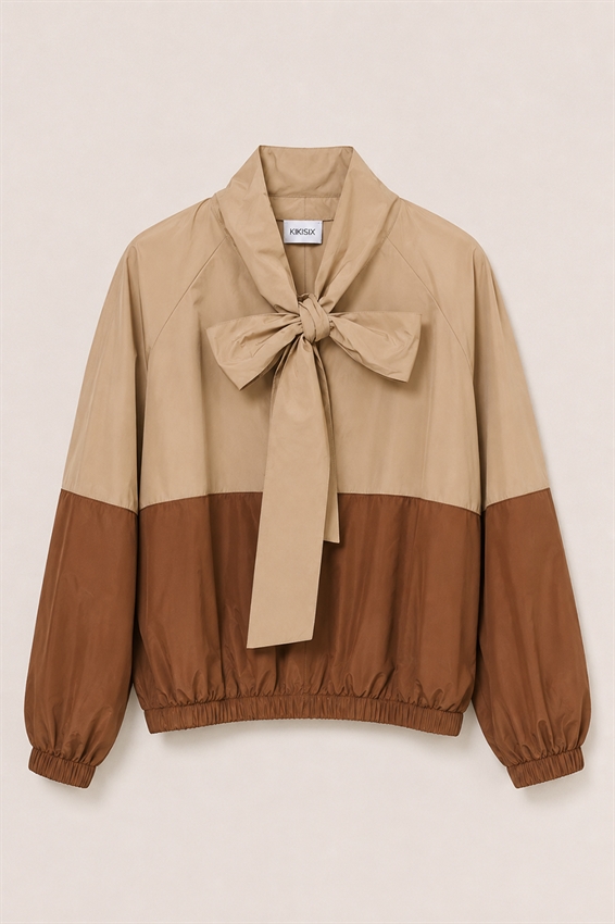 BOMBER BICOLOR CON FIOCCO